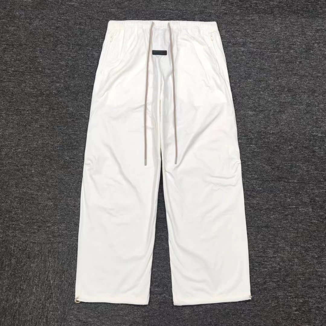S ESS Black Label Straight Drawstring Casual Pants