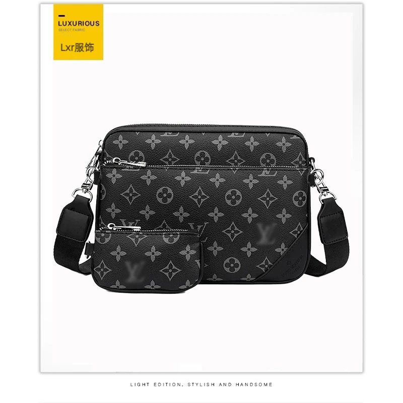 Vintage European Retro Pattern Premium Crossbody Bag - Classic Large + Small Set