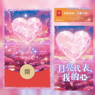 【红包封面】月亮代表我的心/bc