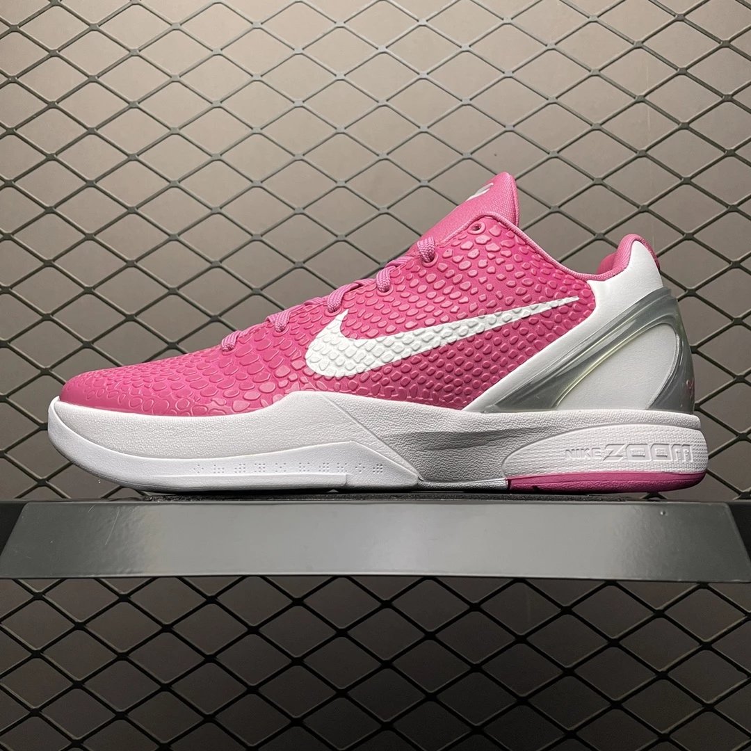 Kobe 6 New Version Breast Cancer Pink White DJ3596-600