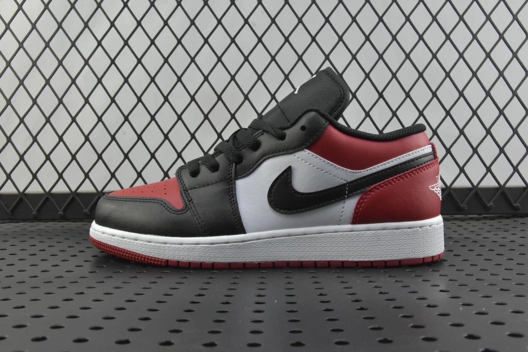 AJ1 Low New Black Red 553560-612