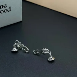 thumbnail for Pin three-dimensional Saturn stud earrings