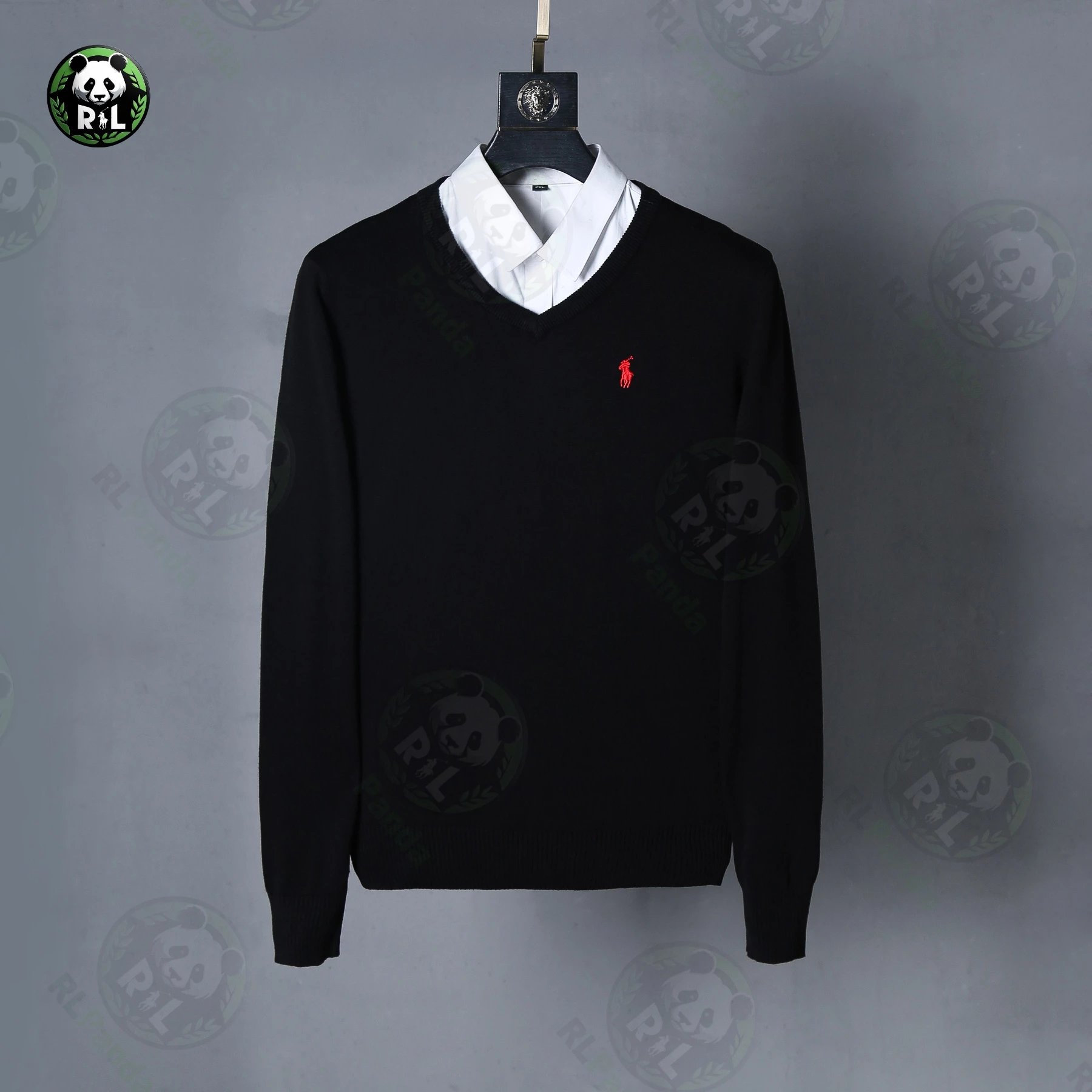 Ralph Lauren Black V-Neck Sweater