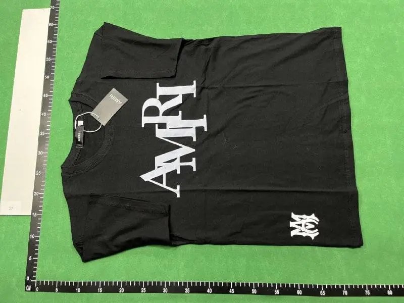 Amiri Logo Embroidered White T-Shirt - 8