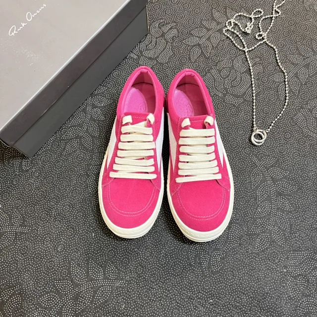 Rick Owens Sneakers Low-Top Lace-Up with Contrast Toe Caps product detail image 12