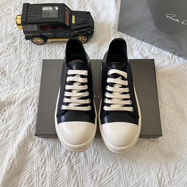 Rick Owens Sneakers Low-Top Lace-Up with Contrast Toe Caps product detail image 5