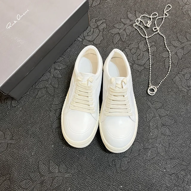 Rick Owens Sneakers Low-Top Lace-Up with Contrast Toe Caps product detail image 10