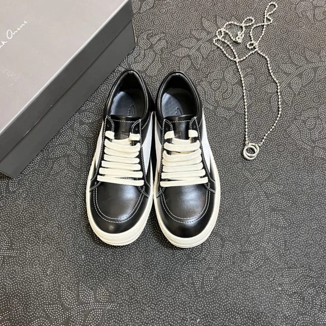 Rick Owens Sneakers Low-Top Lace-Up with Contrast Toe Caps product detail image 9