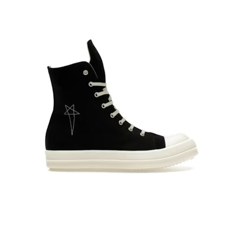 Rick Owens DRKSHDW High-Top Sneakers Black/Off-White