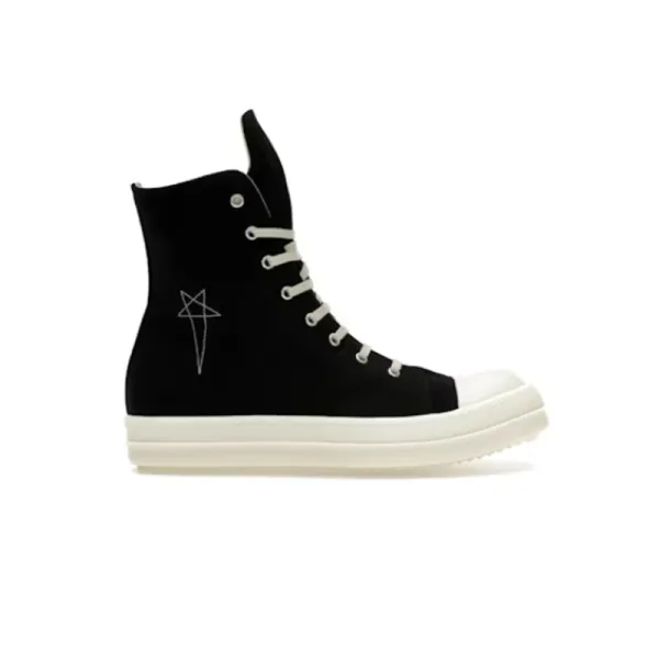 Rick Owens DRKSHDW High-Top Sneakers Black/Off-White - 2