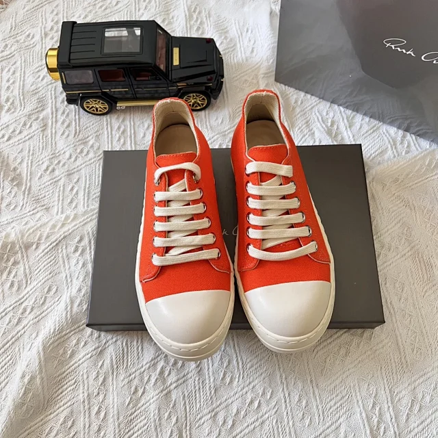 Rick Owens Sneakers Low-Top Lace-Up with Contrast Toe Caps product detail image 6