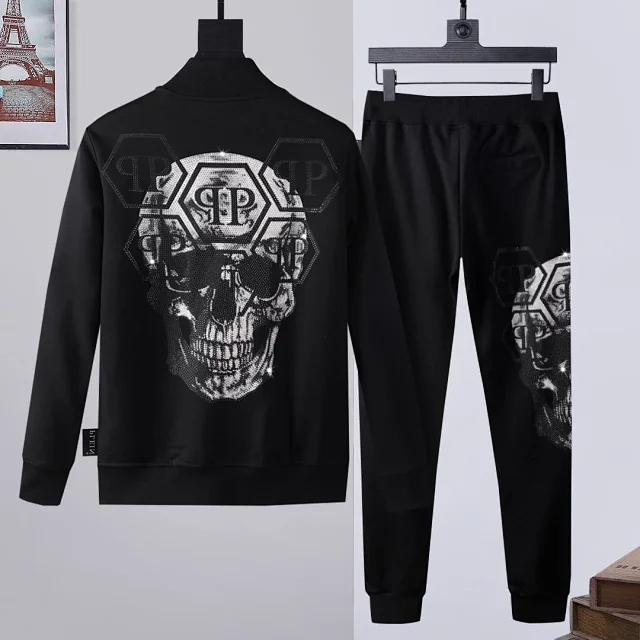 Philipp Plein Tracksuits Graphic zip-up tracksuit set product detail image 10