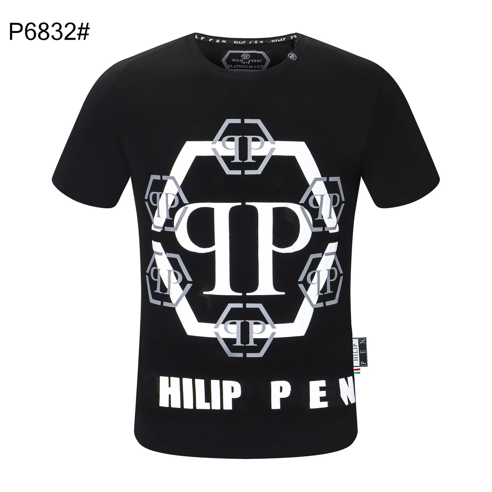Philipp Plein Platinum Cut Crystal-Embellished Black T-Shirt - 17