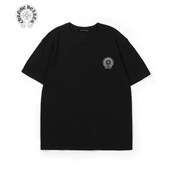 Chrome Hearts Logo Embroidered Gray T-Shirt - 8