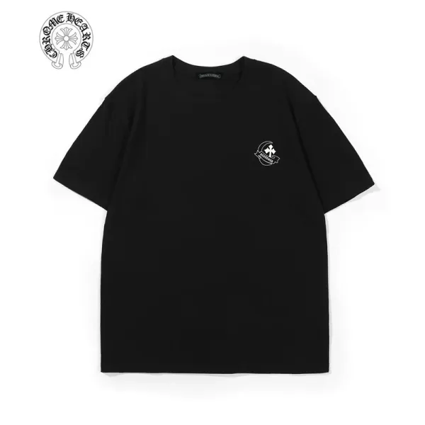Chrome Hearts Logo Embroidered Gray T-Shirt - 14