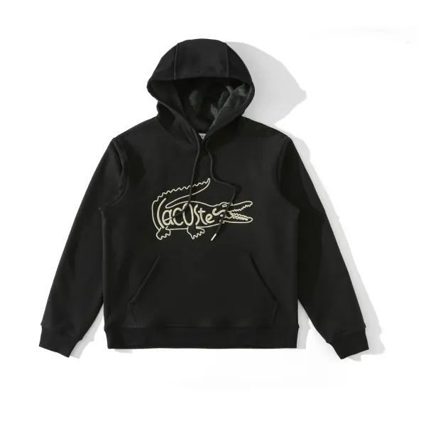Lacoste Crocodile Oval Logo Crewneck Sweatshirt White - 10