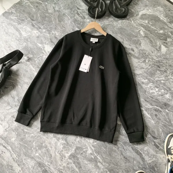 Lacoste Classic Crewneck Black Sweatshirt - 1
