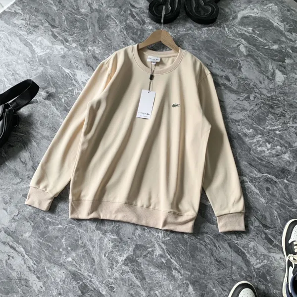 Lacoste Classic Crewneck Beige Sweatshirt - 1