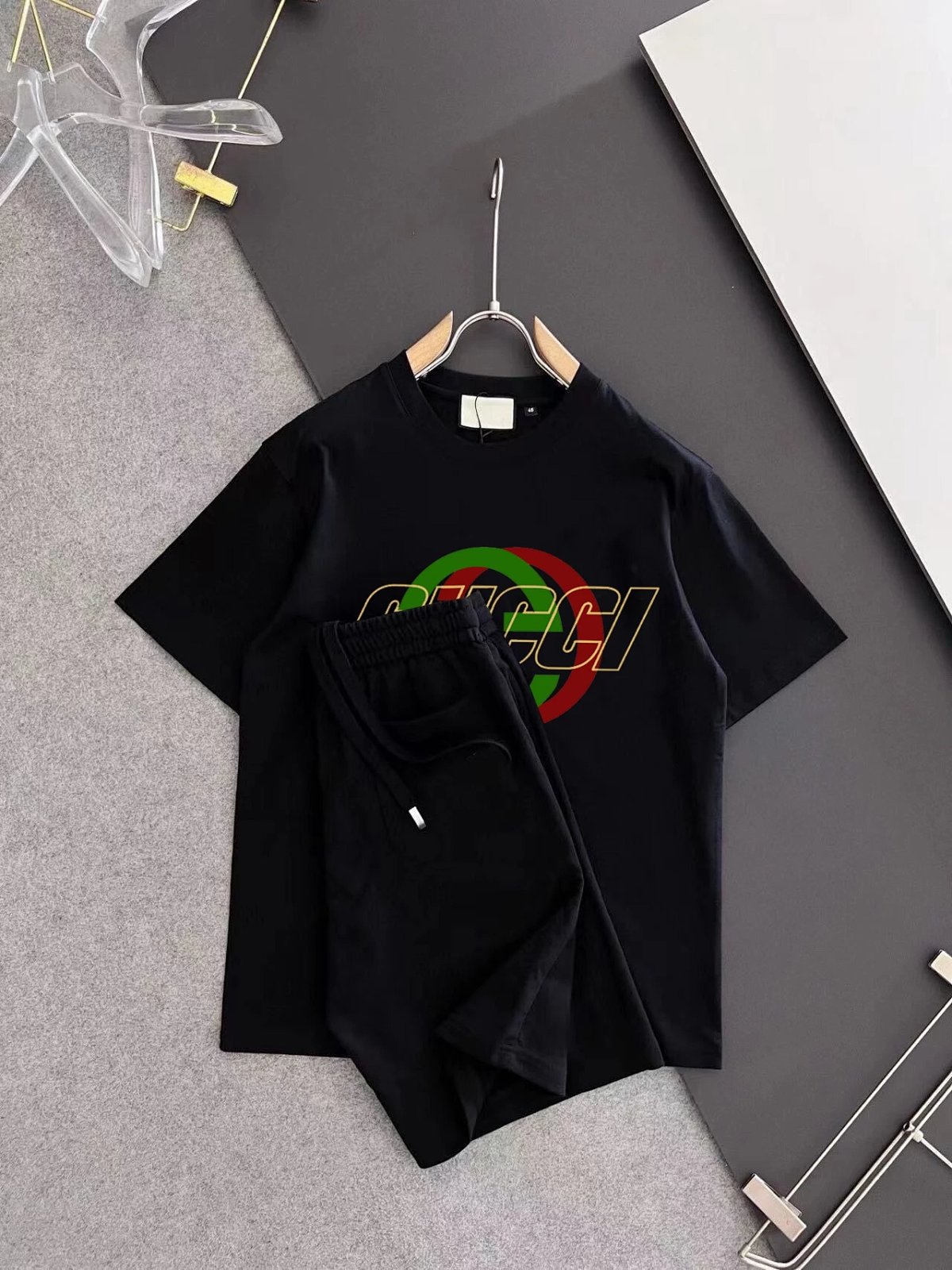 Gucci Logo-Embroidered White Drawstring Shorts product detail 14 in Litbuy spreadsheet finds