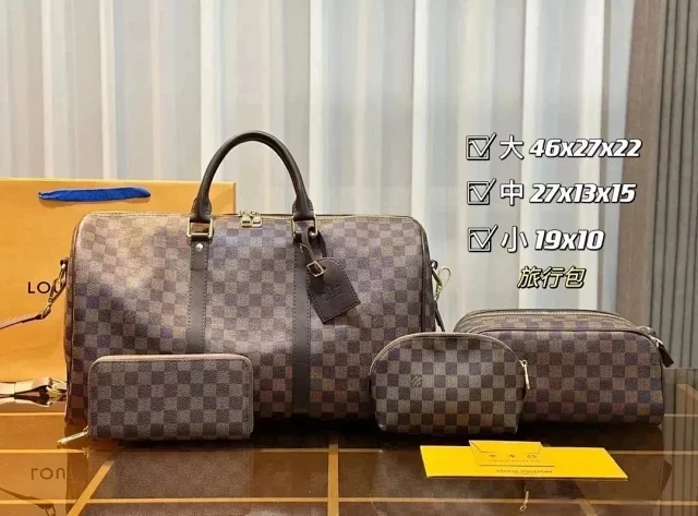 Louis Vuitton Handbags Monogram handbag set with matching wallet and crossbody pouch product detail image 13