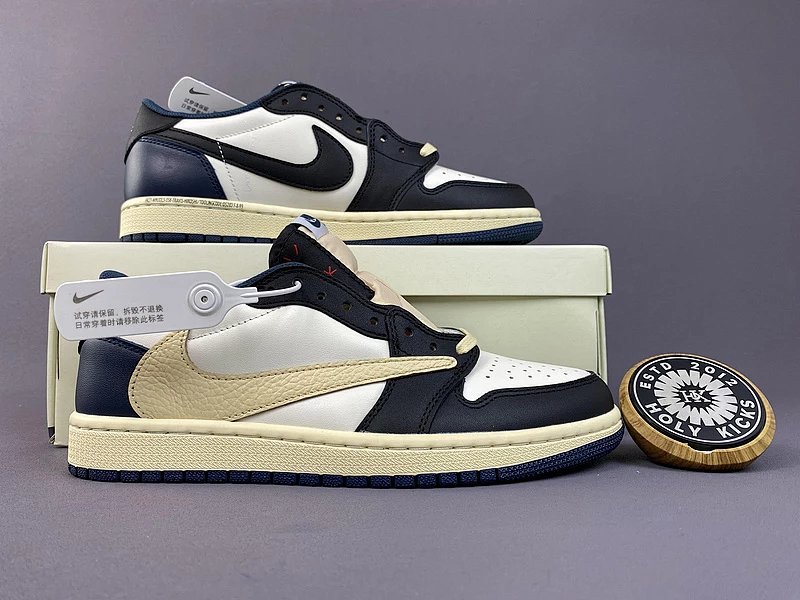 Air Jordan Nike Air Jordan 1 Low Travis Scott x Fragment Design 'Olive' Sneakers Basketbal... product detail 14 in Litbuy spreadsheet finds