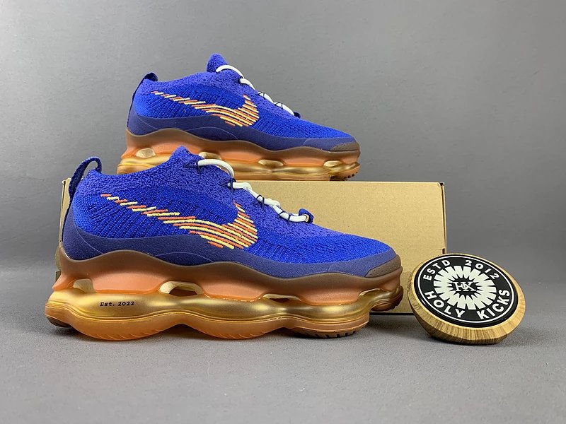 Nike Air Max Scorpion Flyknit Royal Blue Gold