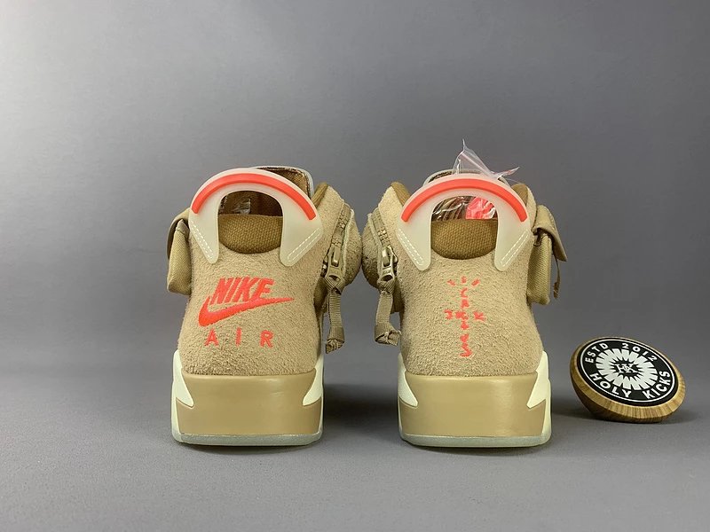 Air Jordan 6 Retro 'Infrared' Pale Grey Sneakers - 16