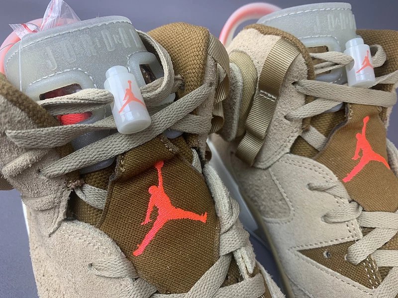 Air Jordan 6 Retro 'Infrared' Pale Grey Sneakers - 19
