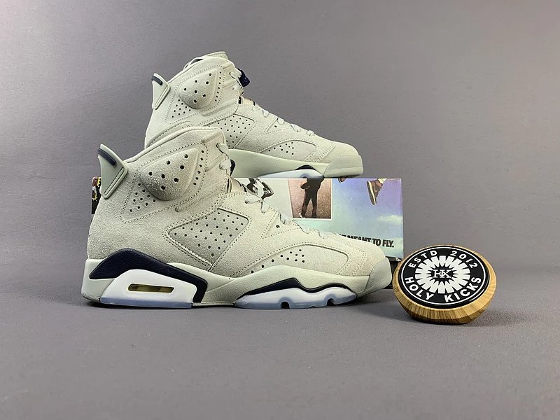 Jordan 6 Retro Georgetown White Navy Suede