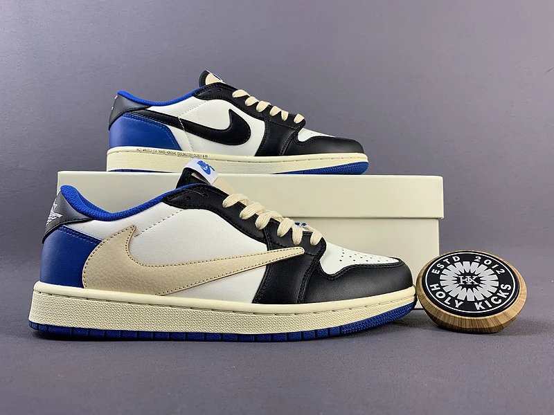 Jordan 1 Low x Travis Scott Fragment Royal Blue
