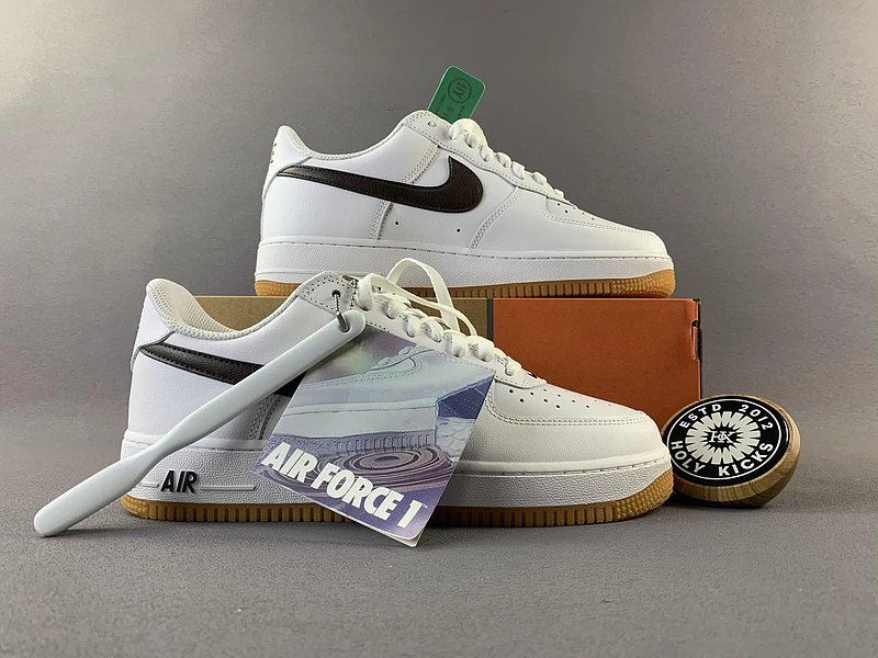 Nike Air Force 1 Low White Dark Chocolate Gum