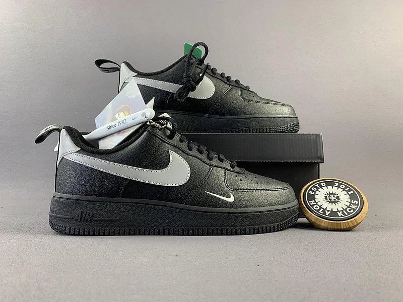 Nike Air Force 1 Low Black White Utility Pullout