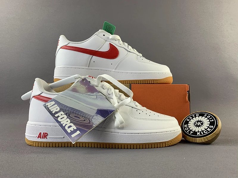 Nike Air Force 1 Low White Red Gum Anniversary