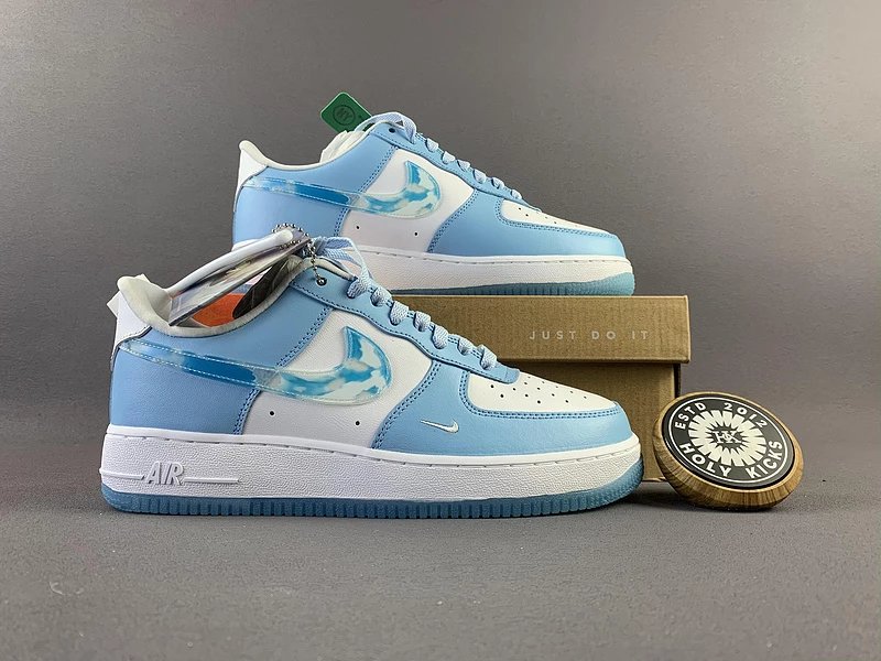 Nike Air Force 1 Low Baby Blue Tie Dye Swoosh