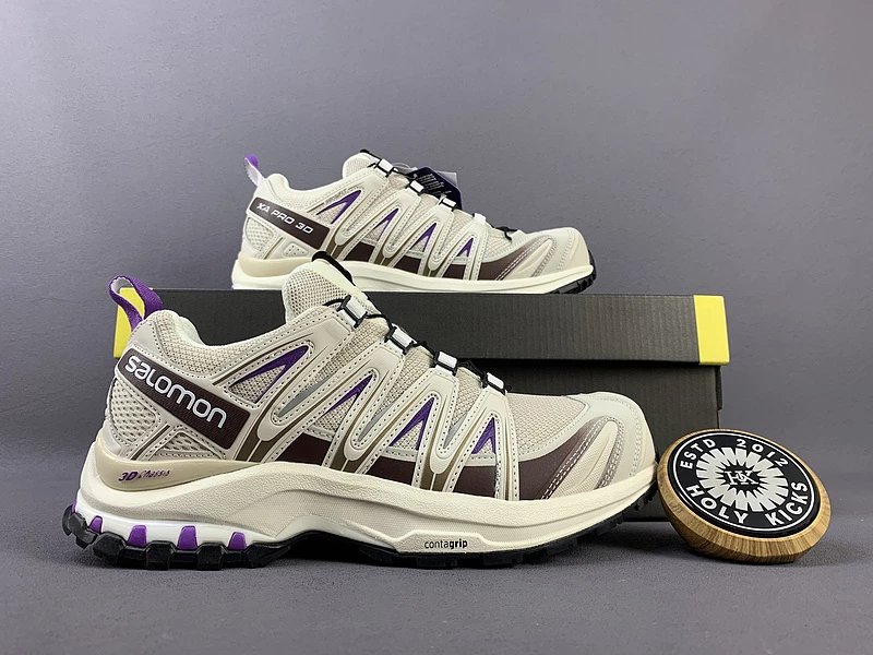 Salomon XA Pro 3D Black / Beige Trail Running Shoes - 8