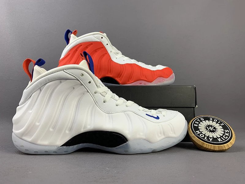 Nike Air Foamposite One White Orange Blue