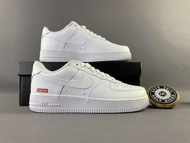 Nike Air Force 1 Low Supreme Box Logo White