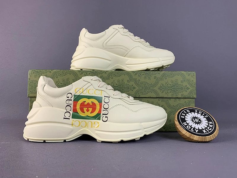 Gucci Rhyton Star-Embellished White Leather Sneakers Chunky Sneakers product detail 15 in Litbuy spreadsheet finds