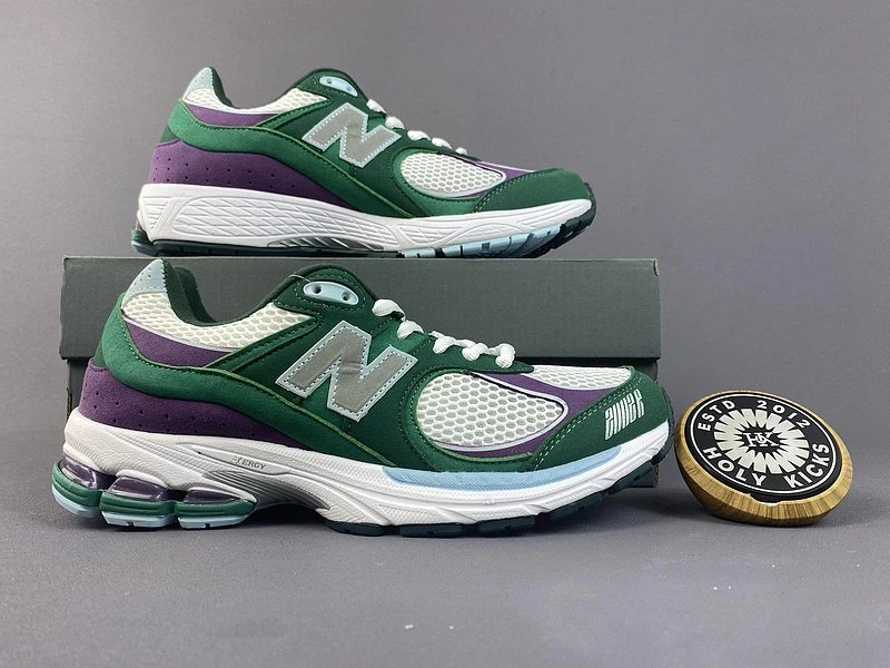 New Balance 2002R Green Purple