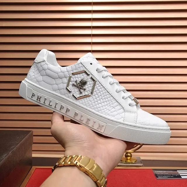 Philipp Plein Sneakers Low-top skull-emblem with patterned side panels product detail image 13