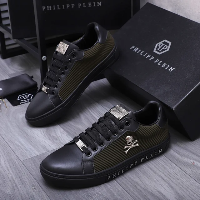 Philipp Plein Sneakers Low-top skull-emblem with patterned side panels product detail image 8