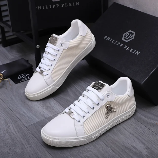 Philipp Plein Sneakers Low-top skull-emblem with patterned side panels product detail image 9