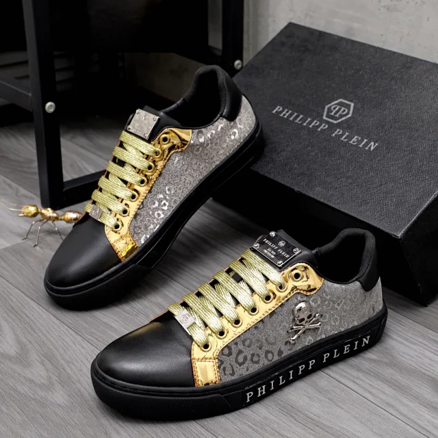 Philipp Plein Sneakers Low-top skull-emblem with patterned side panels product detail image 6