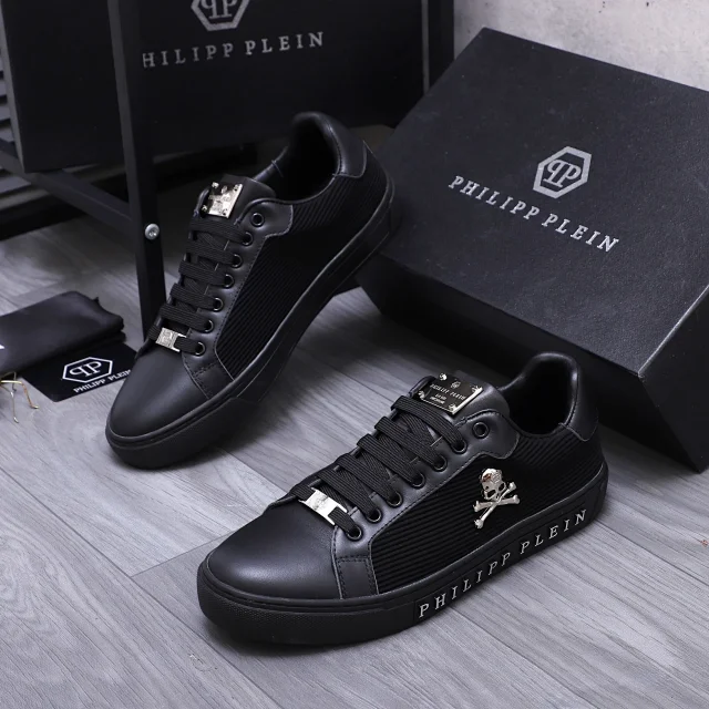 Philipp Plein Sneakers Low-top skull-emblem with patterned side panels product detail image 11