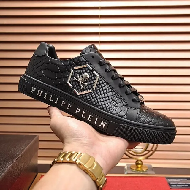 Philipp Plein Sneakers Low-top skull-emblem with patterned side panels product detail image 12
