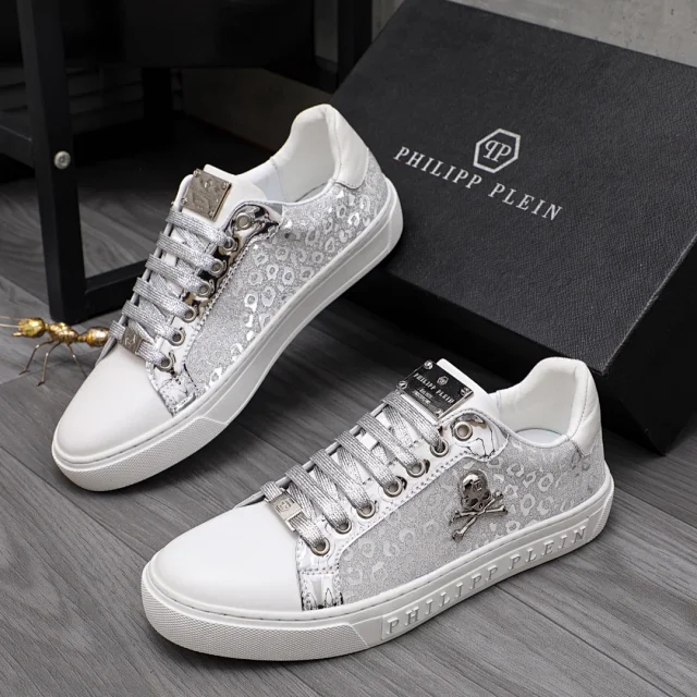 Philipp Plein Sneakers Low-top skull-emblem with patterned side panels product detail image 7