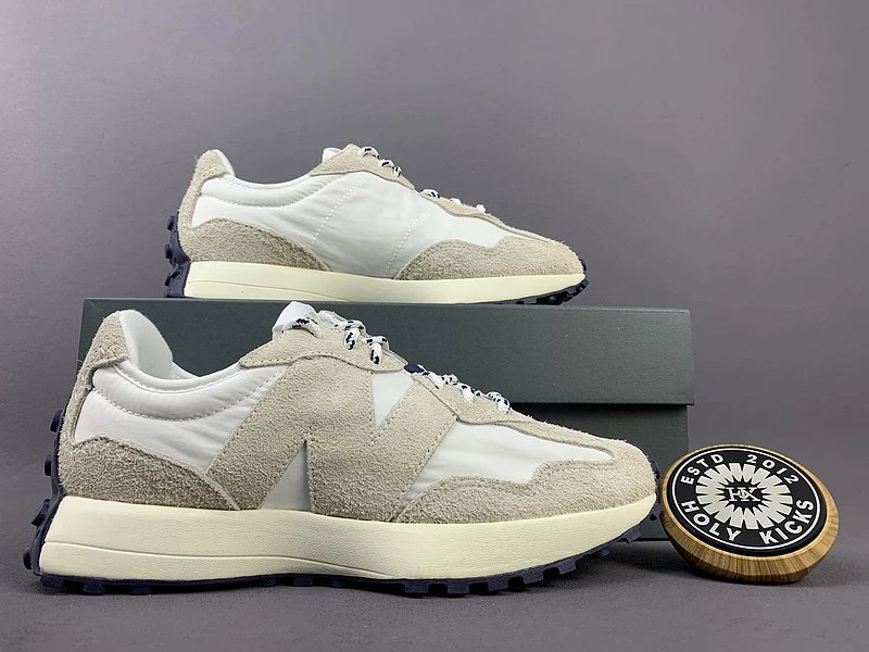 New Balance 327 Burgundy White Sneakers - 8