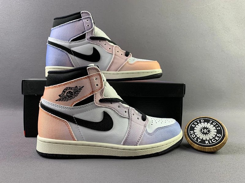 Jordan 1 High Washed Pink Lavender Black