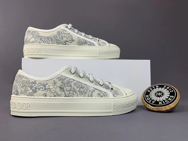 Dior B23 High-Top Sneakers Navy Blue Oblique Print Sneakers - 12
