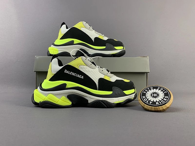 Balenciaga Triple S Black Neon Yellow